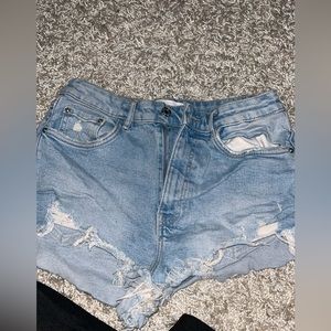 Zara blue jean shorts worn once
